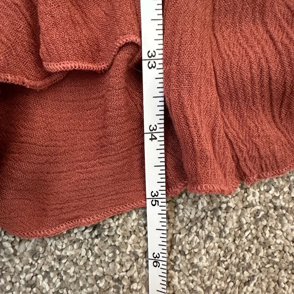 Free People FP One Adella Slip Dress Women’s Large Rust Orange Festival Boho - Picture 15 of 15